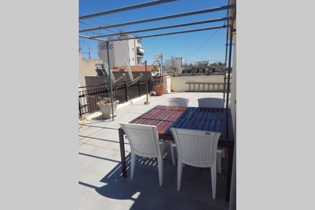 Terrace Roof Room @ Koridallos Metro St.&Piraeus Port Exterior foto