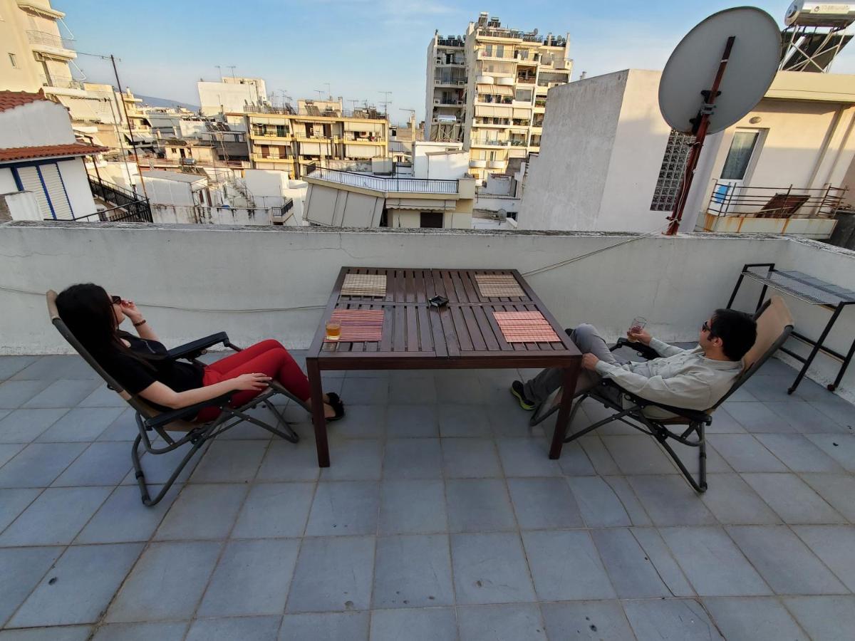 Terrace Roof Room @ Koridallos Metro St.&Piraeus Port Exterior foto